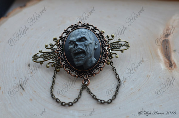 Zombie Cameo Barrette - The Accessorizing Dead