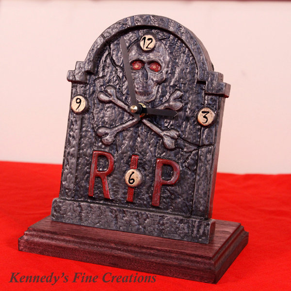 Gravestone Desk Clock