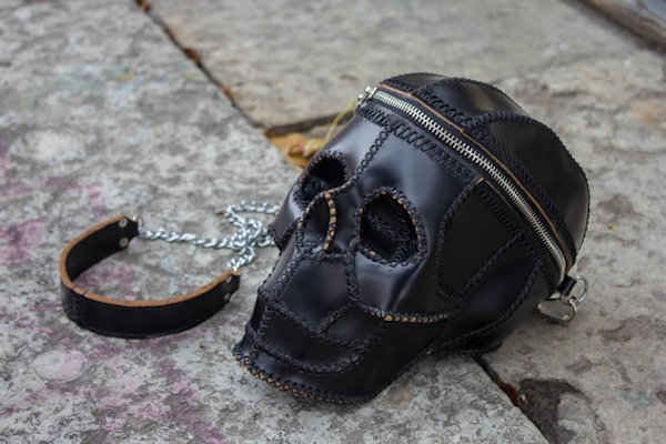 Leather Skull Handbag