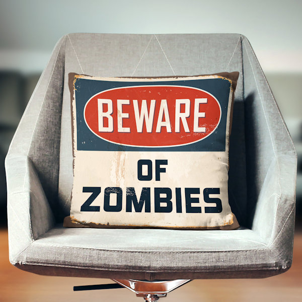 Beware of Vampires and Zombies Pillows