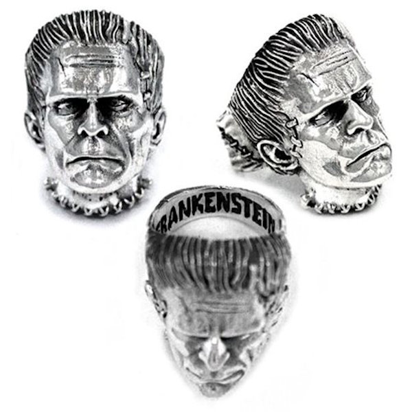 Frankenstein and Bride of Frankenstein Sterling Rings
