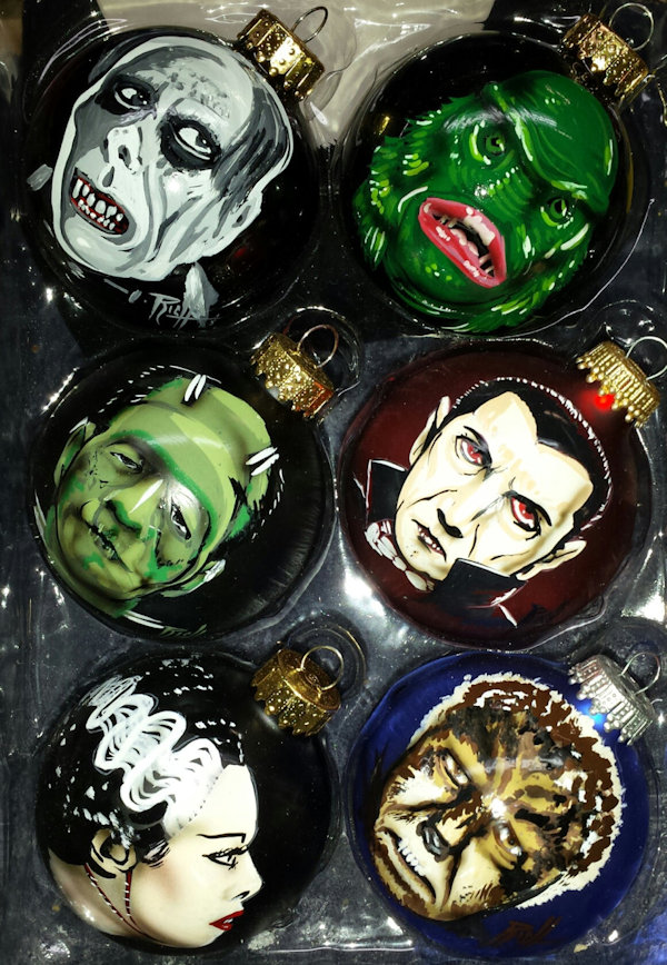 Hand Painted Universal Monster Ornaments