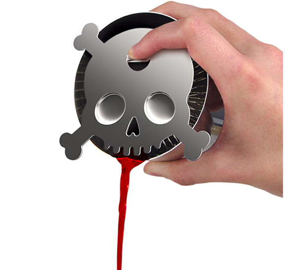 Bar Bones Skull Cocktail Strainer