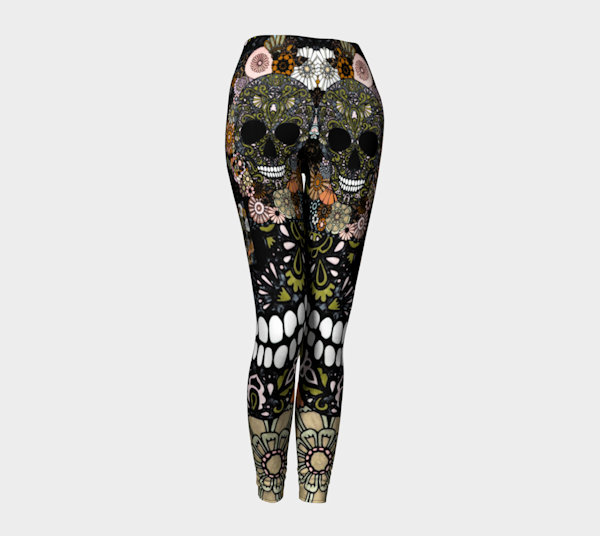 Day Of The Dead Skull Leggings