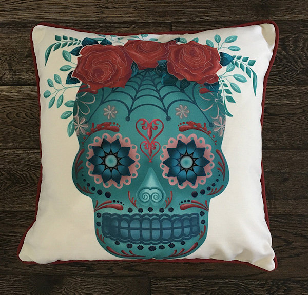Sugar Skull Pillow Covers
