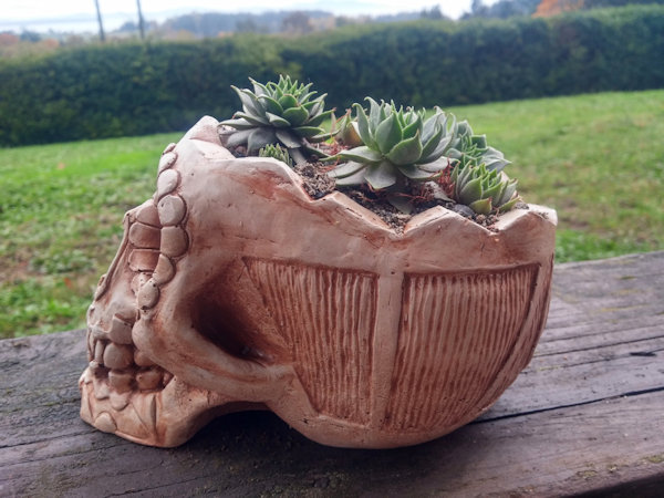 Calavera Skull Planter