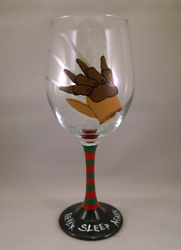 Freddy Krueger Glove Wine Glass
