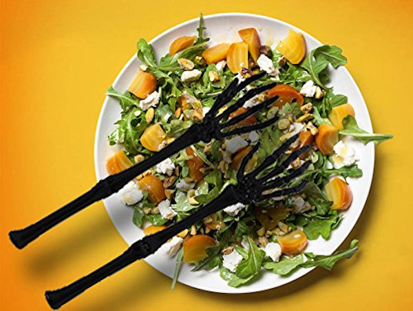 Toss Your Salad With These Skeleton Arm Tongs