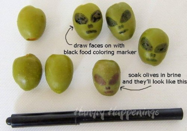 Spanish Olive Alien Heads