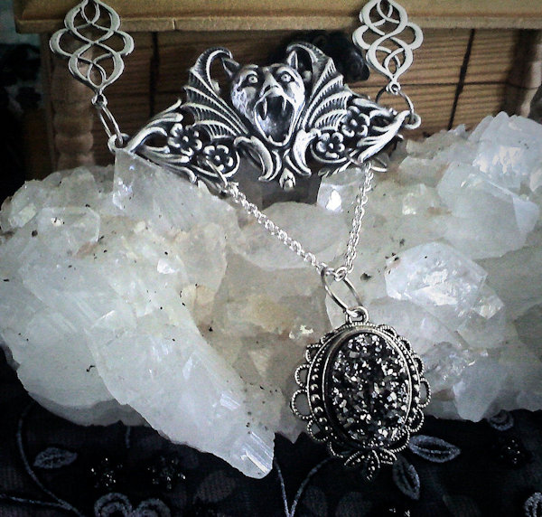 Vampire Bat Amulet Necklace