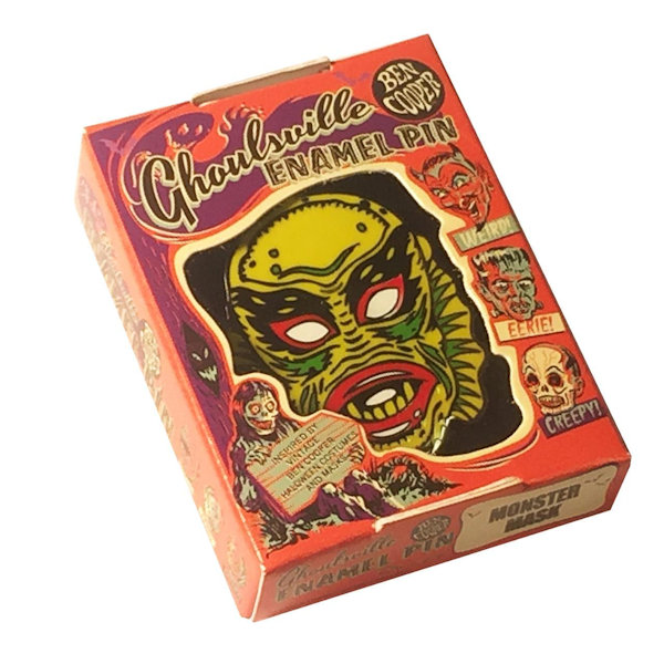 Retro and Scary Ghoulsville Enamel Pins
