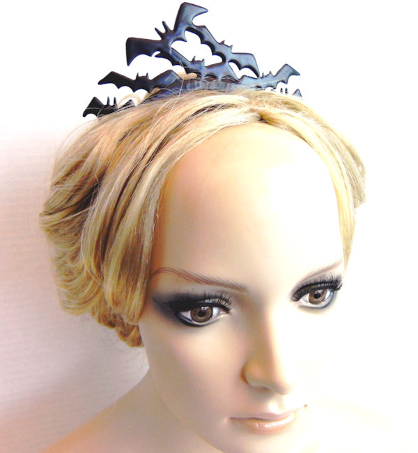 Gothic Flying Bat Tiara
