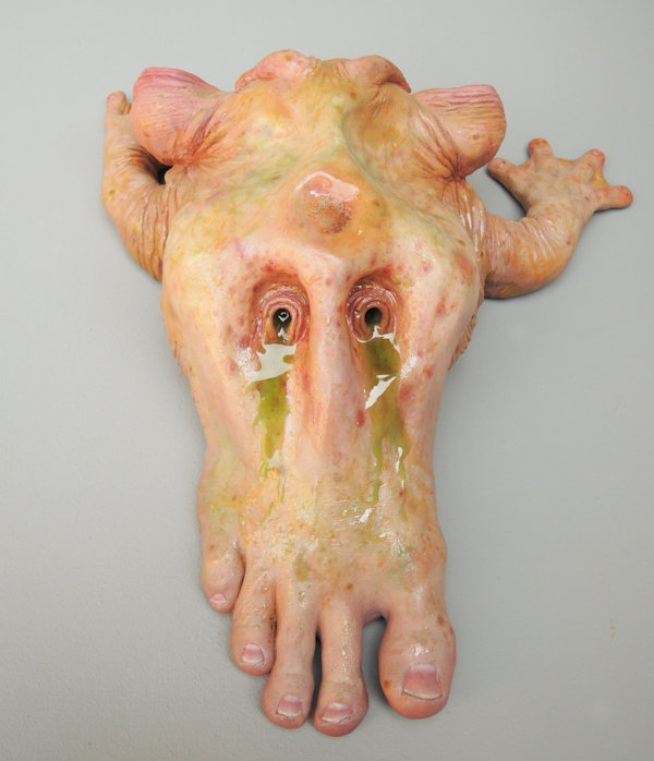 Weird Foot Creature With Dripping Mucus Action