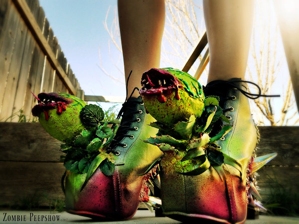 Audrey II Feed Me Creature Boots