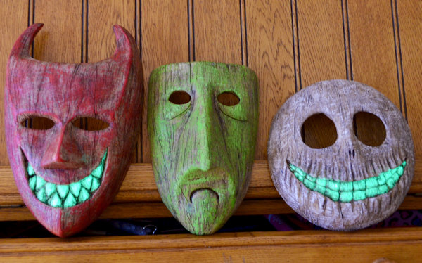 Glow In The Dark Nightmare Before Christmas Decorative Masks