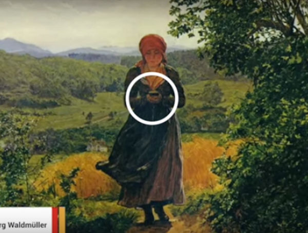 Woman Spotted Staring at iPhone in 19th Century Painting