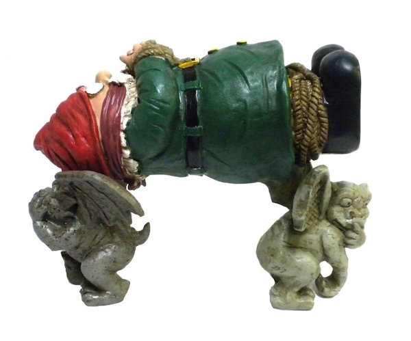 Garden Gnome Kidnapped By Gargoyles Statue