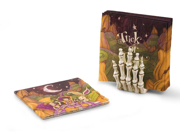 Skeleton Hand Napkin Holder
