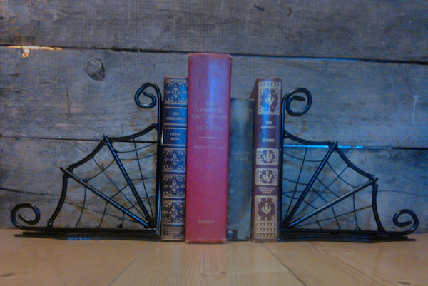 Spider Web Bookends