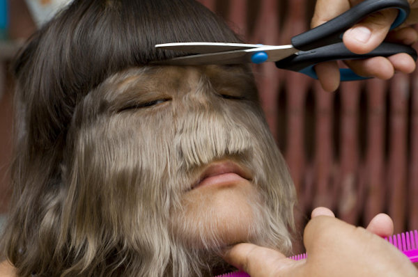 Weregirl Shaves Face and Body, Gets A Husband