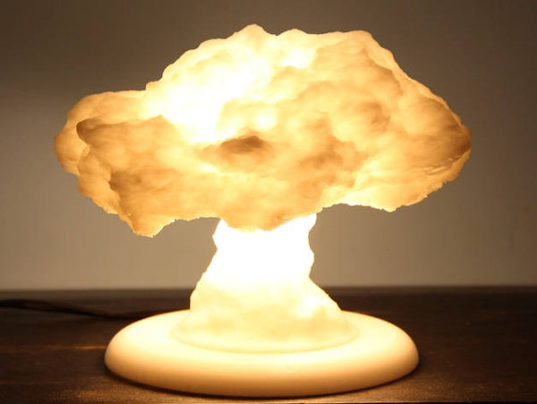 Nuclear Explosion Mushroom Cloud Lamp