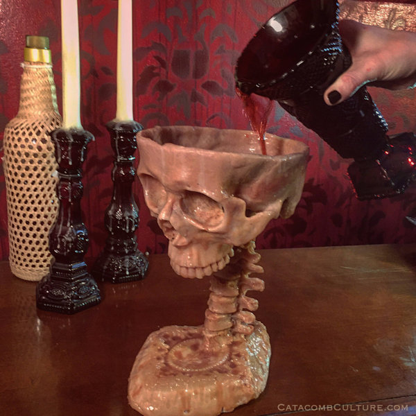 Human Skull Goblet