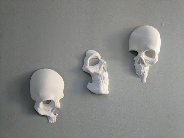 This Skull Wall Art Set Is A Trio Of Terror