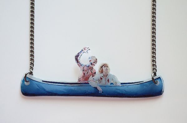 Friday The 13th Canoe Scene Necklace