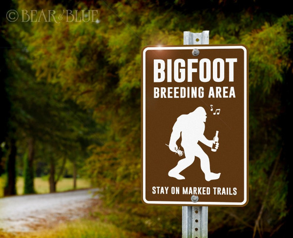 Big Foot Breeding Area Sign