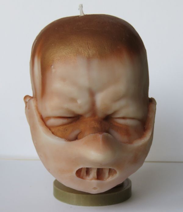 Creepy Baby Head Candles