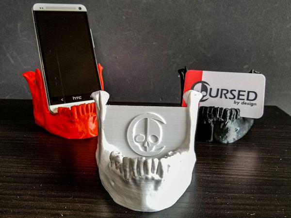Human Lower Jaw Phone Holder