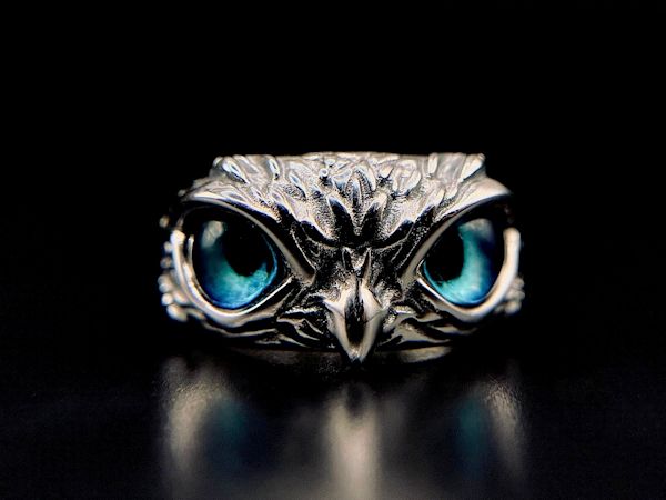 Sterling Silver Owl Ring