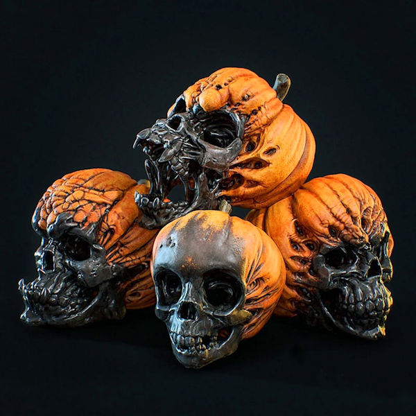 Nightmare Halloween Pumpkin Skulls